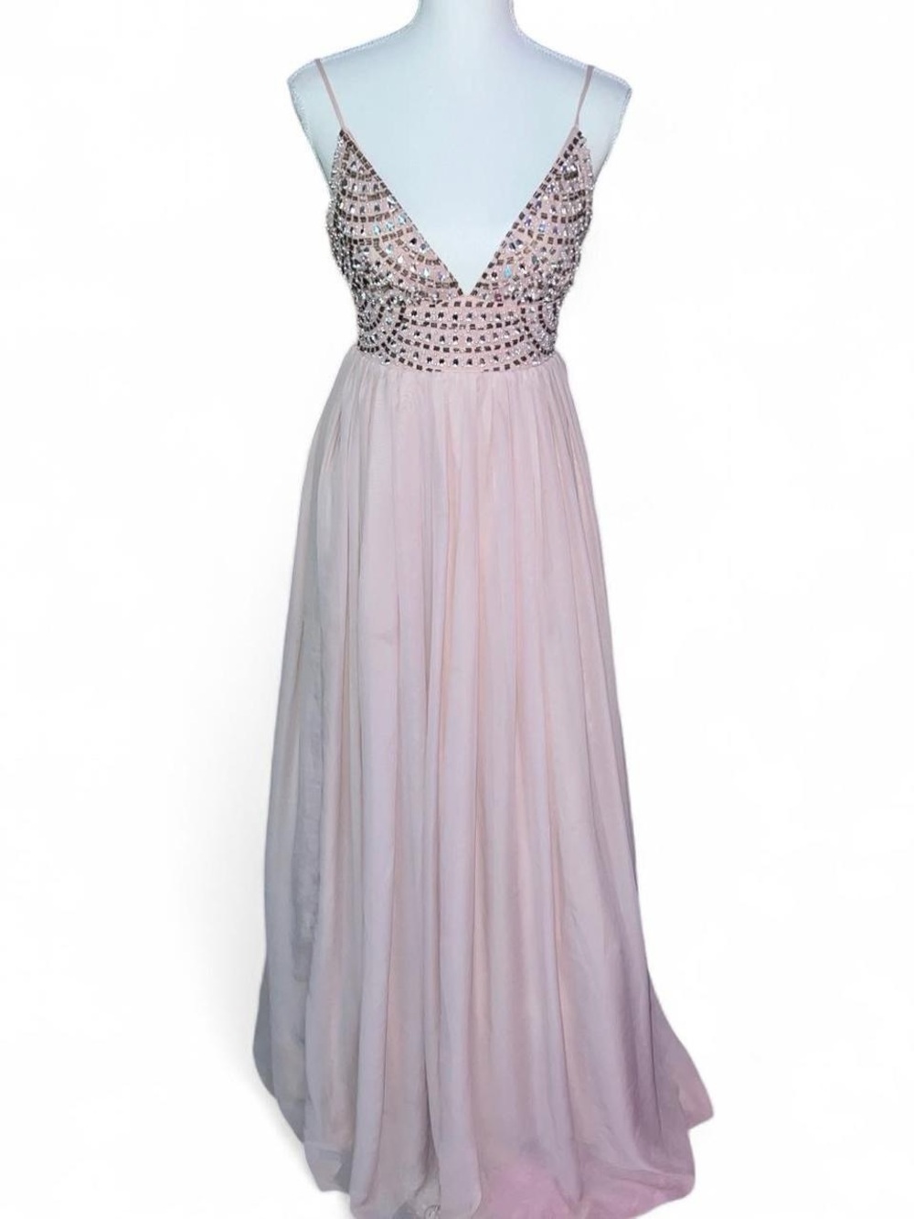 Y2K Speechless blush pink maxi dress